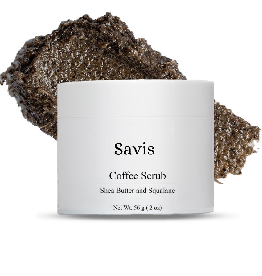 Coffee and oil infused body scrub